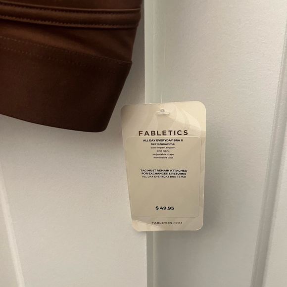 Fabletics Brown Track Pants & Crop Top Set - Picture 2 of 4